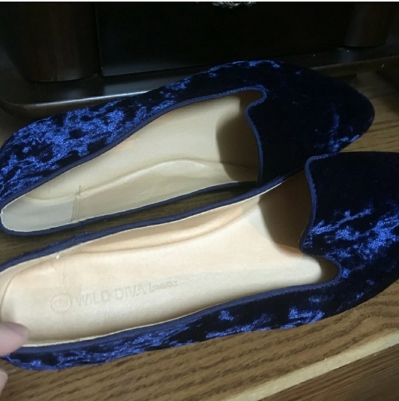 💙Navy Velvet Loafers💙 - Picture 2 of 2